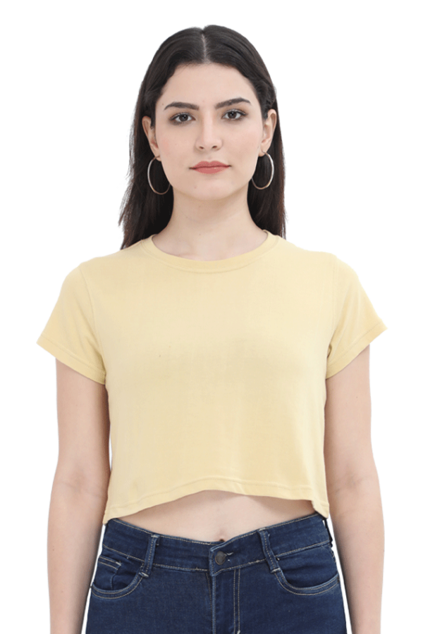 Beige Crop Top