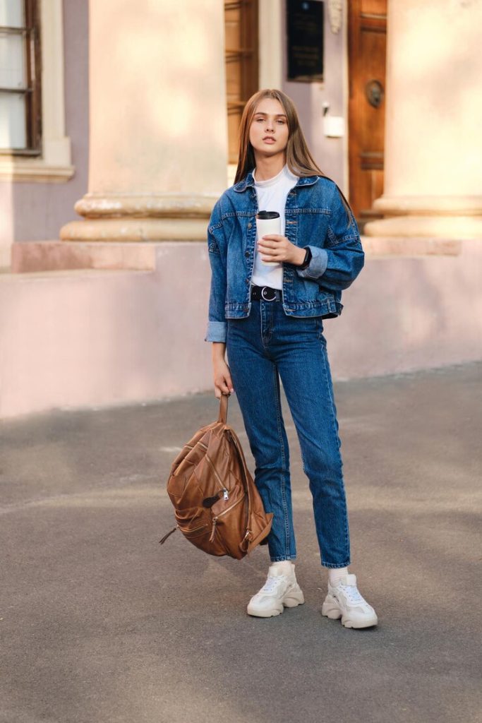 Cropped Denim Shirt