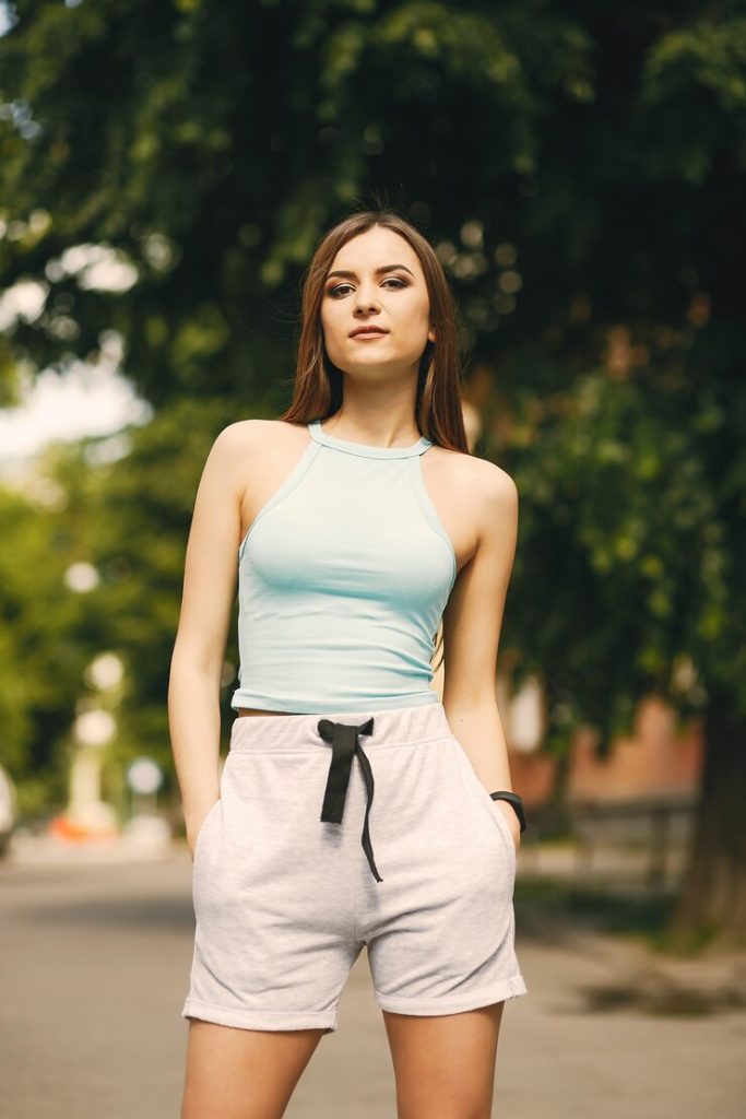 Cropped Racerback Tank