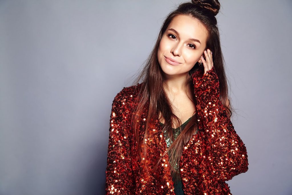 Cropped Sequin Top