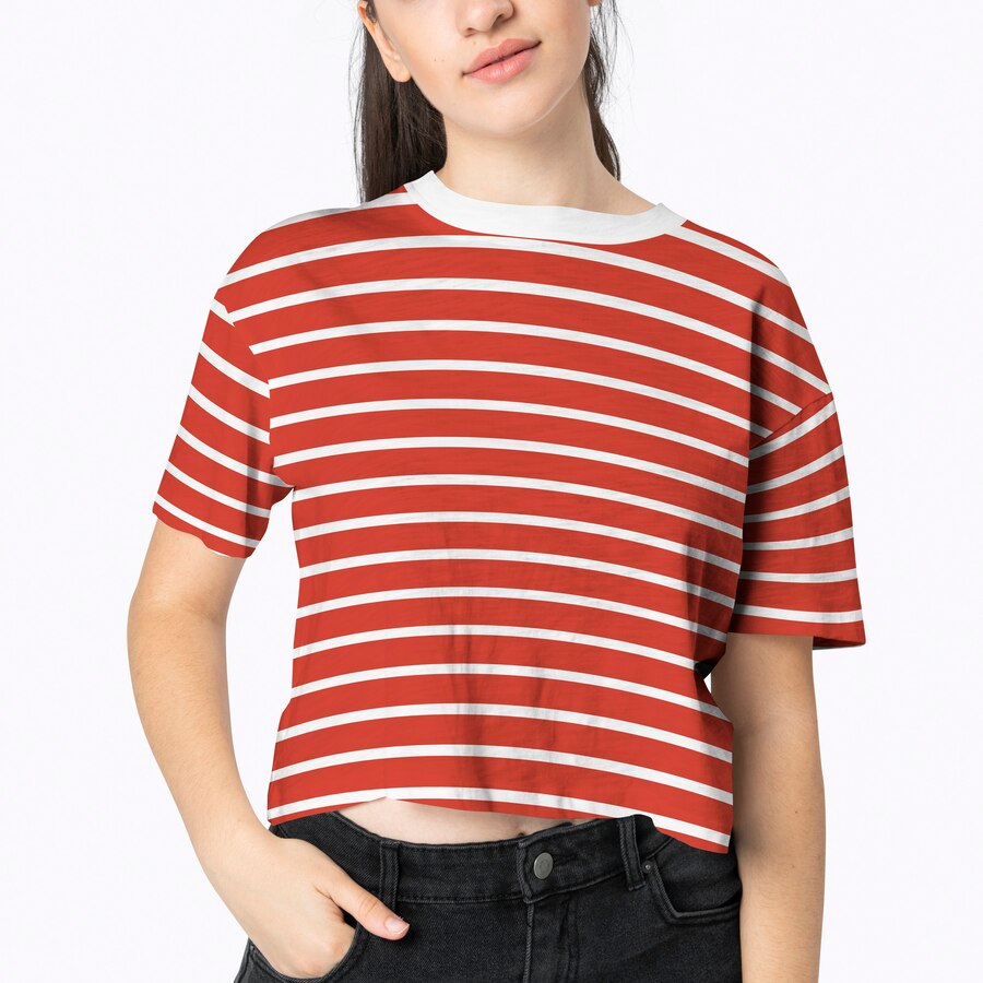 Cropped Striped Top