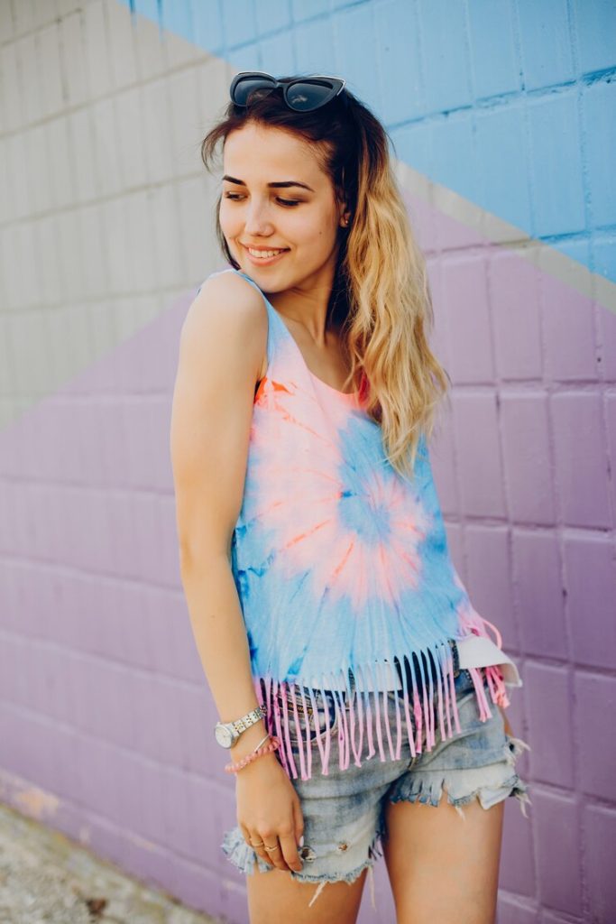 Cropped Tie-Dye Top