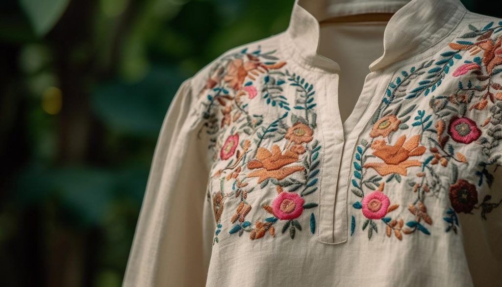 Embroidered Crop Top