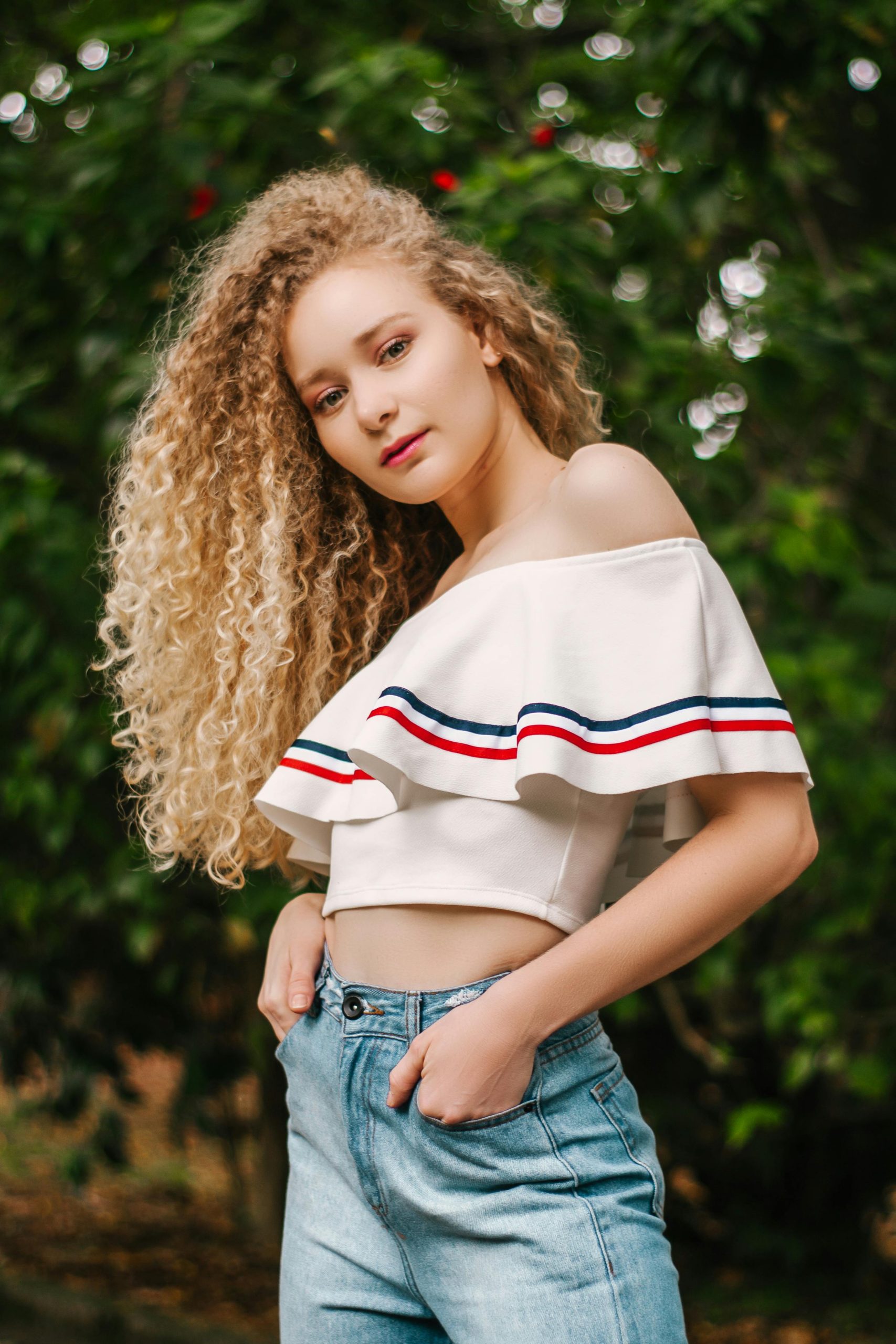Off Shoulder Crop Top