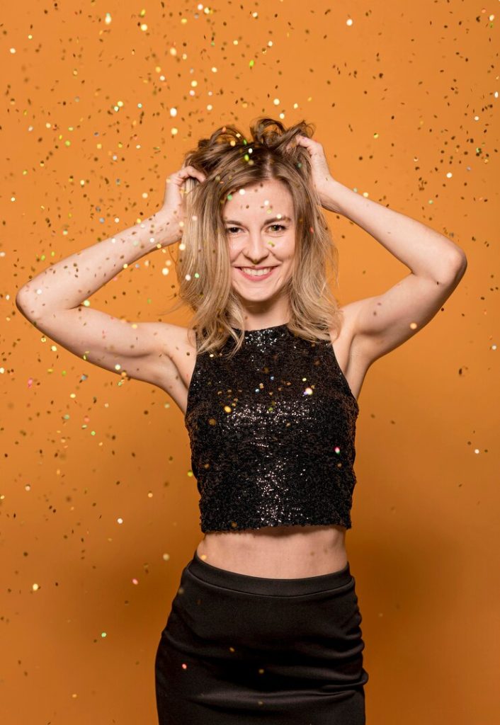 Sequin Crop Top