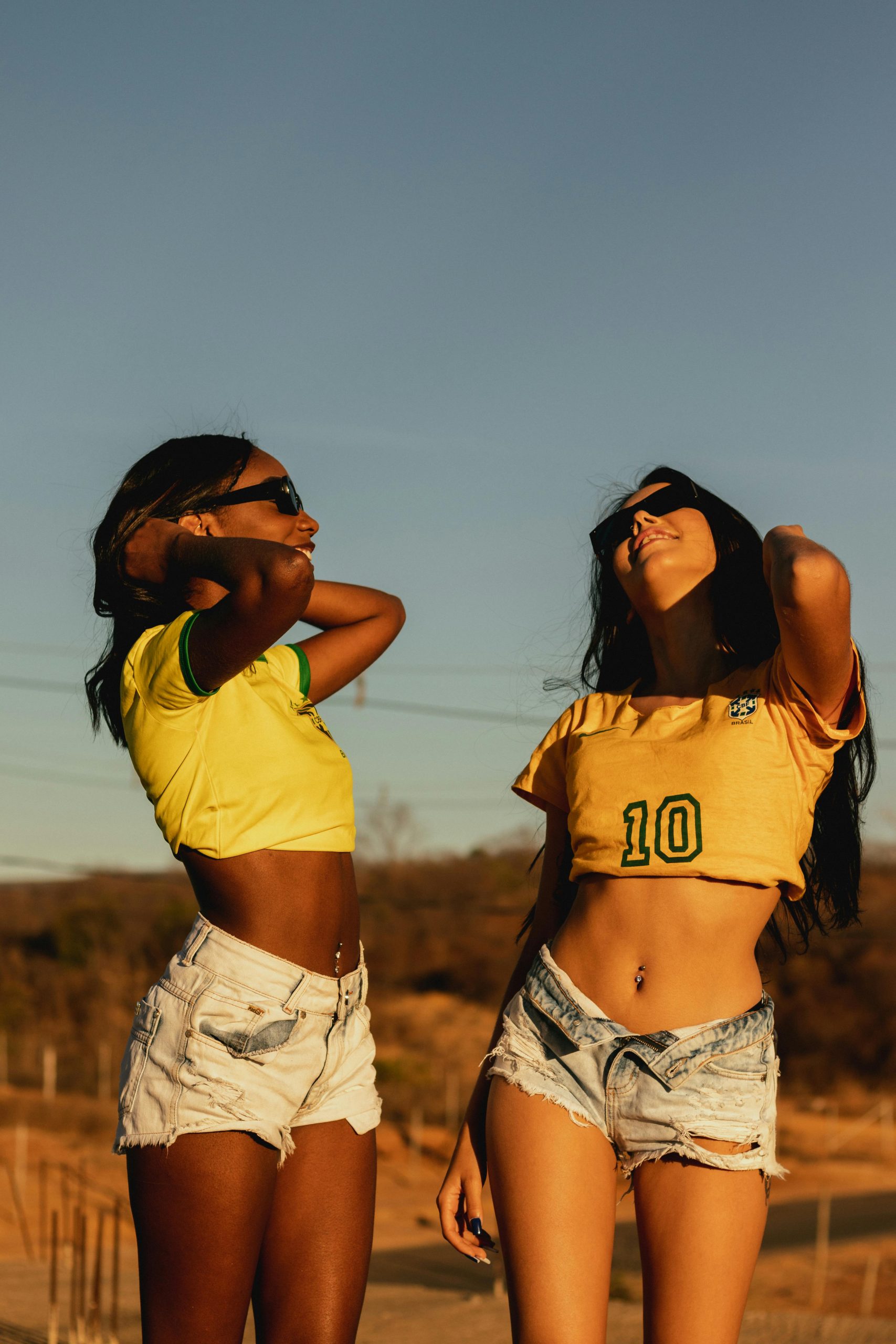 Vibrant color crop top girls